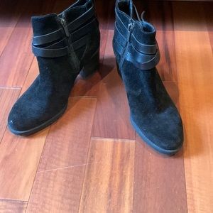 Sam Edelman black suede booties
